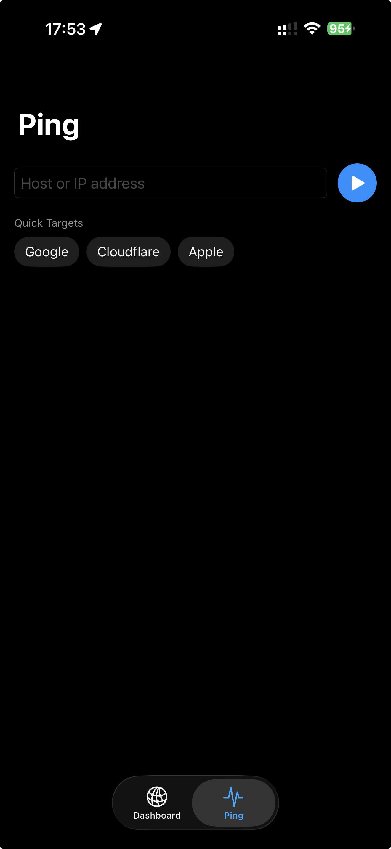 NetKit Pro Ping results with latency statistics